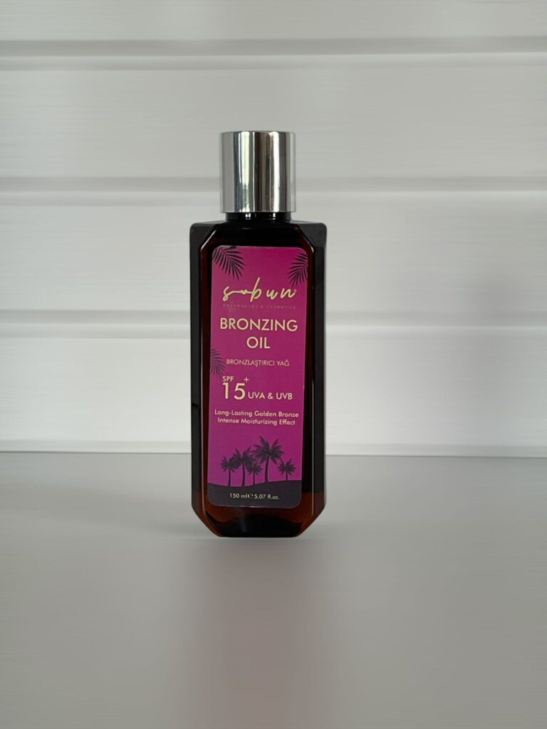 Doğal Bronzlaştırıcı Yağ SPF 15 Eşsiz Doğal Bronzluk