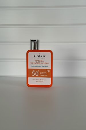 Doğal Güneş Koruyucu Krem 150 ml SPF50 Hyaluronik Asit & Shea Butter