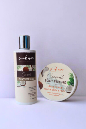 Hindistan Cevizi Özlü Duş Jeli+Peeling İkili Set